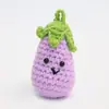 Colgante de Fruta Tejido a Crochet Hecho a Mano Colgante para Llavero Tejido con Lana Colgante de Muñeco de Dibujos Animados Tejido para Bolso