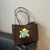 Bolsa Tote Versátil de Alta Moda para Mulheres 2026 Nova Grande Capacidade Casual Retrô Bolsa Grande Bolsa de Ombro