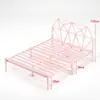 Cama de Hierro Forjado Estilo Europeo Cama Doble 1.5m Reforzada para Uso Doméstico Marco de Hierro Individual 1m Cama de Hierro Simple Moderna Cama de Celebridad de Internet