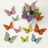 Papel Tapiz Decorativo Estéreo Mariposa Recortada en 3D Transfronteriza Doble Capa Textura Metálica Mariposa Simulada Mixta Pegatina de Pared
