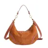 Bolsa Nova de Inverno 2025 Formato Dumpling Feminina Casual para o Dia a Dia Versátil Bolsa Feminina de Ombro Retro de Alto Padrão Bolsa de Mão Versátil