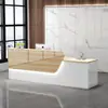 Balcão de Bar Caixa Balcão de Recepção Loja Moderna Salão de Beleza Balcão Supermercado Minimalista Canto Curvo Novo Luxo Leve