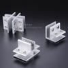 Clip de vidrio de aleación de aluminio engrosado para vitrina, modelo de clip fijo, conector fijo, ranura sin perforación, suministro directo de fábrica