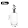 Juego de Botellas de Aceite de Vidrio al por Mayor con Caja de Color de Algodón Perlado, Botellas Selladas Dispensadoras Anti-Goteo para Aceite, Salsa y Vinagre, Botellas Selladas Dispensadoras de Condimentos para Cocina