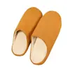 Pantuflas Silenciosas de Costura Lateral Estilo Japonés y Coreano Oficina Suave de Suela Interior Algodón y Lino Transpirables Piso de Madera Silenciosas Todas las Estaciones Lino Pantuflas de Pareja