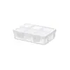 Mini Caja de Almacenamiento Portátil, Caja de Almacenamiento Sellada para Cápsulas de Pastillas, Caja de Pendientes de Gran Capacidad, Joyero, Joyero a Prueba de Polvo