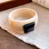 Pulsera de Acrílico Cuadrada Degradada, Pulsera de Lujo Ligero Ins Nicho de Gama Alta, Joyería de Mano Versátil de Moda Personalizada al por Mayor