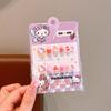 Pegatinas de uñas autoadhesivas impermeables con dibujos animados para niños, pegatinas para uñas de bebé, pegatinas lindas para uñas de niña pequeña