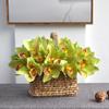 Flores Artificiales de Orquídea Cymbidium Simuladas Impresas en 3D Decoraciones de Escritorio para el Hogar Orquídeas Simuladas Ramilletes de Boda Flores Artificiales de Cymbidium