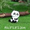 Panda Rojo Animal Creativo Adornos para Coche Jardinería Paisajismo Micro Paisaje Decoraciones DIY Resina Pequeños Accesorios Miniatura