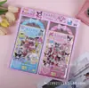 SZ/355 Fesino 3 40-en-caja pegatinas para agenda de mano Pegatinas de corazón transparente lindas de chica de Ze Mu para agenda de mano