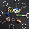 Acessórios para Carro Modificado Simulação Chaveiro Amortecedor Caixa de Câmbio Disco de Freio Chave Ajustável Pingente Ferramenta para Carro
