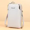Venta al por mayor de fábrica bolsa para teléfono móvil femenina pequeña para estudiante bandolera bolsa para teléfono móvil multi-funcional con pantalla táctil monedero mini