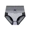 Roupa Íntima Calça de Corte Plus Size Primeira Geração Cintura Alta Graphene Sem Costura Roupa Íntima Feminina Levanta Bumbum Algodão Puro Triângulo na Virilha Calcinhas para Mulheres