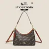 Bolso de mujer transfronterizo, nuevo modelo 2026, bandolera cruzada con monograma vintage, bolso de mano versátil para el antebrazo de lujo ligero