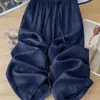 Pantalones de pierna ancha de algodón y lino transpirables de talla grande para mujer, estilo "old money", pantalones casuales ligeros, pantalones rectos cropped frescos, de venta caliente en verano