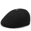 Gorra de orejas cortavientos y resistente al frío para invierno para hombres de mediana edad y mayores, una gorra de béisbol cálida y engrosada con forro de polar