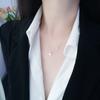 Colar Bola Satisfativa Prata Esterlina S925 Bing Prata Tuo Zi Elegante Nicho Joias Personalizado Corrente Clavícula Feminina