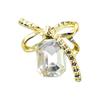 Joyería de diamantes para uñas al por mayor LZ mismo estilo rojo neto diamante cuadrado lazo aleación tridimensional diamante pajarita accesorios para uñas
