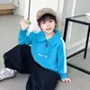 2429 Suéter con Cuello Polo para Niños Otoño 2026 Nuevo Estilo Ropa de Punto Nueva para Niños Sudadera de Lana para Niños Primavera Otoño