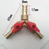 Motor de popa diesel carro tanque de combustível linha de combustível latão 8-10mm válvula de três vias conector 2 em 1 / 1 para 2