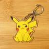 Chaveiro de Acrílico Desenho Animado Anime Periférico Pokemon Pingente Dupla Face Acessório DIY Charme para Bolsa