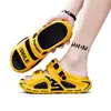 Chanclas gruesas para hombre de talla grande para verano, calzado de moda para exteriores, sandalias de playa de suela blanda EVA para hombre