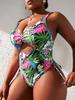 Biquíni Sexy Maiô Feminino 2025 Europeu e Americano Novo Estilo Amazon Comércio Exterior Transfronteiriço Peça Única Plus-Size High-End