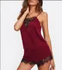 Comercio Exterior Amazon Más Vendido Moda Europea y Americana Ropa de Casa Pijamas Set de Dos Piezas Sexy Conjunto de Lencería de Encaje