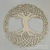 Ornamento de Madeira Colorido Ponto Árvore da Vida para Pendurar diy Corte a Laser Suprimentos para Decoração de Festa