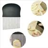 Cortador de patatas diente de lobo acero inoxidable onda cuchillo para rebanar patatas fritas cebolla patatas fritas rebanador multifunción cocina doméstica