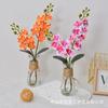 Flor Artificial Água Falsa Dois Garfos Phalaenopsis Bonsai Flor Artificial Decoração de Interior Decoração Casa Sala de Estar Estudo Vaso Simulado
