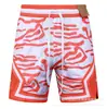 Shorts de praia casuais da moda e populares AJ, respiráveis, de secagem rápida e com corte solto, com design estampado em estilo de rua americano, adequados para basquete e vendas transfronteiriças