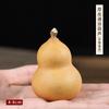Pieza de mano de calabaza pequeña Wen play de cuero púrpura natural, placa de mano para jugar, mini colgante, pequeña gorda Dun, adornos de escritorio al por mayor