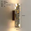 Lámpara de Pared de Mármol Transfronteriza con Iluminación Arriba y Abajo, Lámpara de Pared Cilíndrica Larga Estilo Americano para Fondo de Pared en Pasillo, Dormitorio, Mesita de Noche y Frente de Espejo