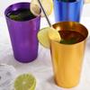 Vaso de Alúmina Reutilizable Apilable Colorido Vaso para Beber Pulido Metal Óxido Grado Alimenticio Vaso de Aluminio