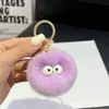 Llavero Colgante de Bola Pequeña de Piel de Conejo Ins Tendencia Peluche Bola Pequeña Decoración de Mochila Regalo Estilo Ins