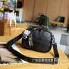 Bolsa Transversal de Ombro Casual Mochila Nova Estilo Verão Couro de Ovelha Preto Original Feita à Mão College Retrô Simples Transfronteiriça