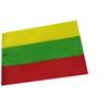 No. 8 Bandera de Lituania 14 * 21 cm bandera de poliéster fabricante Lituania bandera de mano en stock al por mayor con asta
