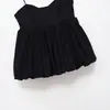 Comércio Exterior Transfronteiriço Roupas Femininas 202 Moda Europeia e Americana Slim Fit Patchwork Estilo Balão Top Regata para Mulheres B22623