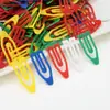 Clips para Papel con Forma de Barco de Papelería Transfronteriza Clips de Plástico Creativos Coreanos Clips para Papel de Flecha Coloridos Clips para Papel
