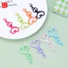Popular Llavero de Corazón Pintado de Colores, Conector de Llavero con Forma de Corazón de Colores Caramelo, Accesorio de Hebilla para Puerta DIY