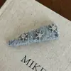 Pinza de pelo de copo de nieve de diamantes completa elegante de alta gama coreana Nuevo diseño de nicho Pinza lateral para flequillo Pinza para cabello suelto Tocado