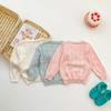 Nueva Colección Primavera/Verano 2026 Cardigan Dulce de Princesa Color Sólido Camisa Protectora del Sol para Aire Acondicionado Manga Larga Tejido de Punto Hueco Chaqueta 3 Opciones de Color