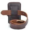 Bolsa para Teléfono Móvil de Hombre, Riñonera, Funda para Teléfono Móvil de Obra Recién Mejorada, Caja de Cigarrillos, Cinturón, Bolsa de Piel de Vaca
