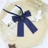 Uniforme Uniforme Escolar Uniforme de Marinero Raíz de Pluma jk Color Puro Corbata de Moño Mujer Sarja Mango Largo Boxer Cuello de Punta de Moño Flor