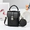 Conjunto de Dos Piezas de Bolsos Pequeños para Madre e Hija, Bolso Cubo con Patrón de Cocodrilo, Bolso de Mano Mini Exquisito, Bolso de Hombro, Bolsos Transfronterizos