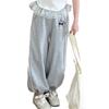 Pantalones de Otoño para Niñas 2026 Colaboración Kuromi con Ribete de Encaje de Doble Capa Pantalones Casuales