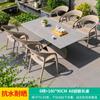 Mesa y silla de exterior para ocio, mesa y silla de terraza, mesa y silla de exterior para patio, jardín, mesa y silla de exterior, mesa de té y cafetería, conjunto de tres piezas