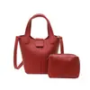 Bolso para Mujer Bolso Pequeño de Mano de Cuero Suave PU Bolso Cubo Casual Otoño Temprano Bolso Versátil de Hombro Cruzado Bolso de Color Sólido para Mujer